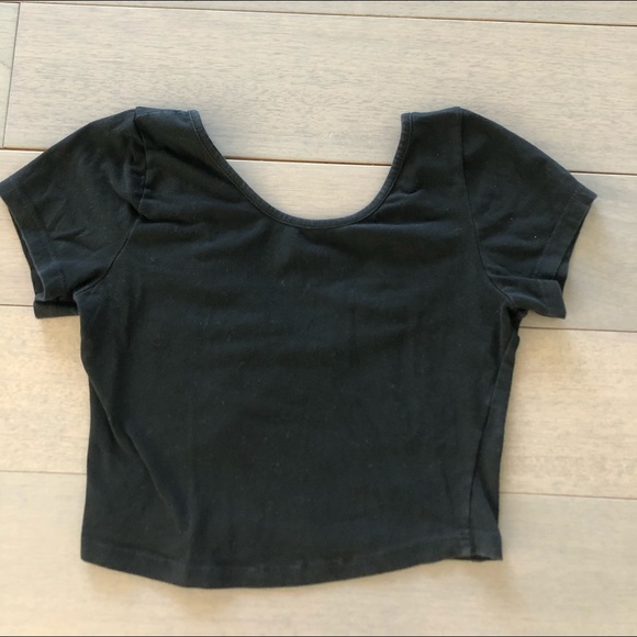 Brandy Melville Tops - Brandy Melville Classic Black Crop top